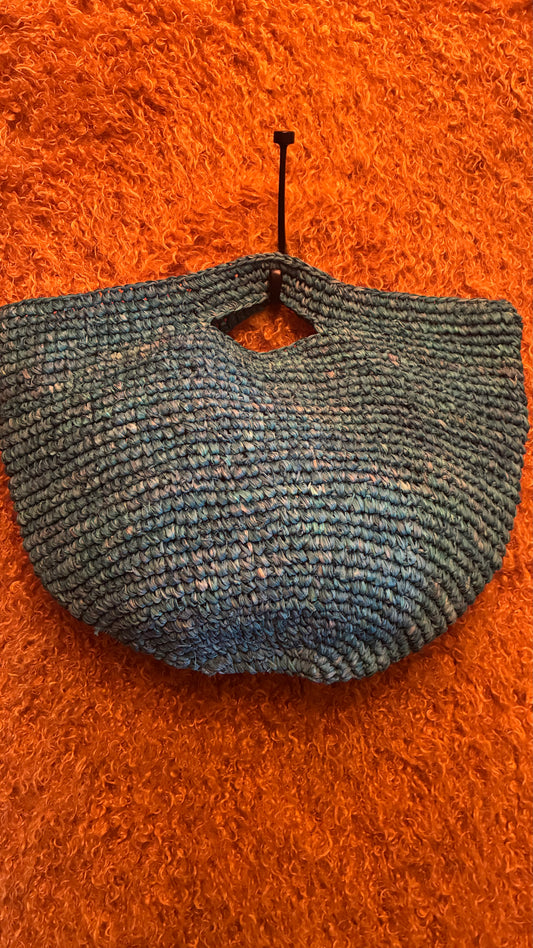 Penang Raffia Bag - Tuquoise Blue