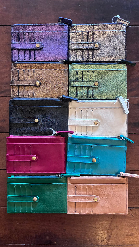 Poi Leather Card Wallet - Multi