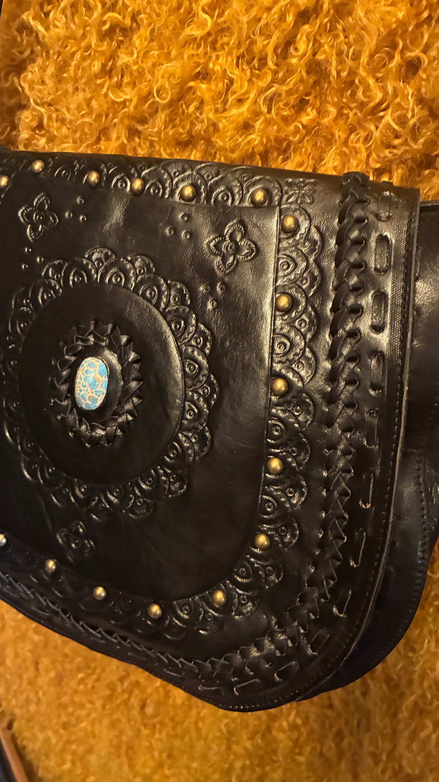 Kanika Bag - Black & Turquoise