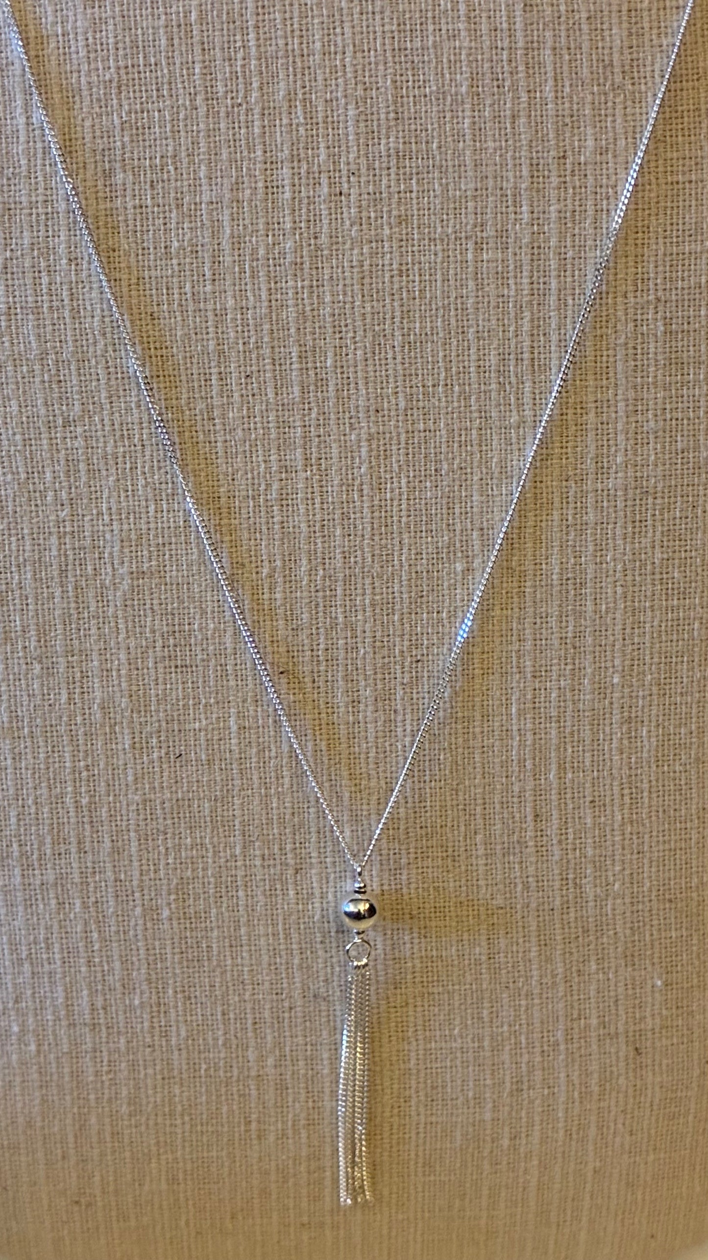 Tassel Necklace - Silver