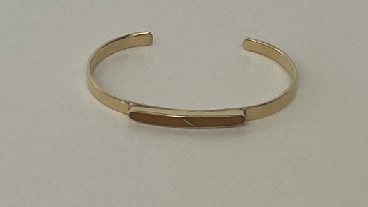 Himalayan Bar Gem Cuff - Jade, Tigers Eye, Black Onyx