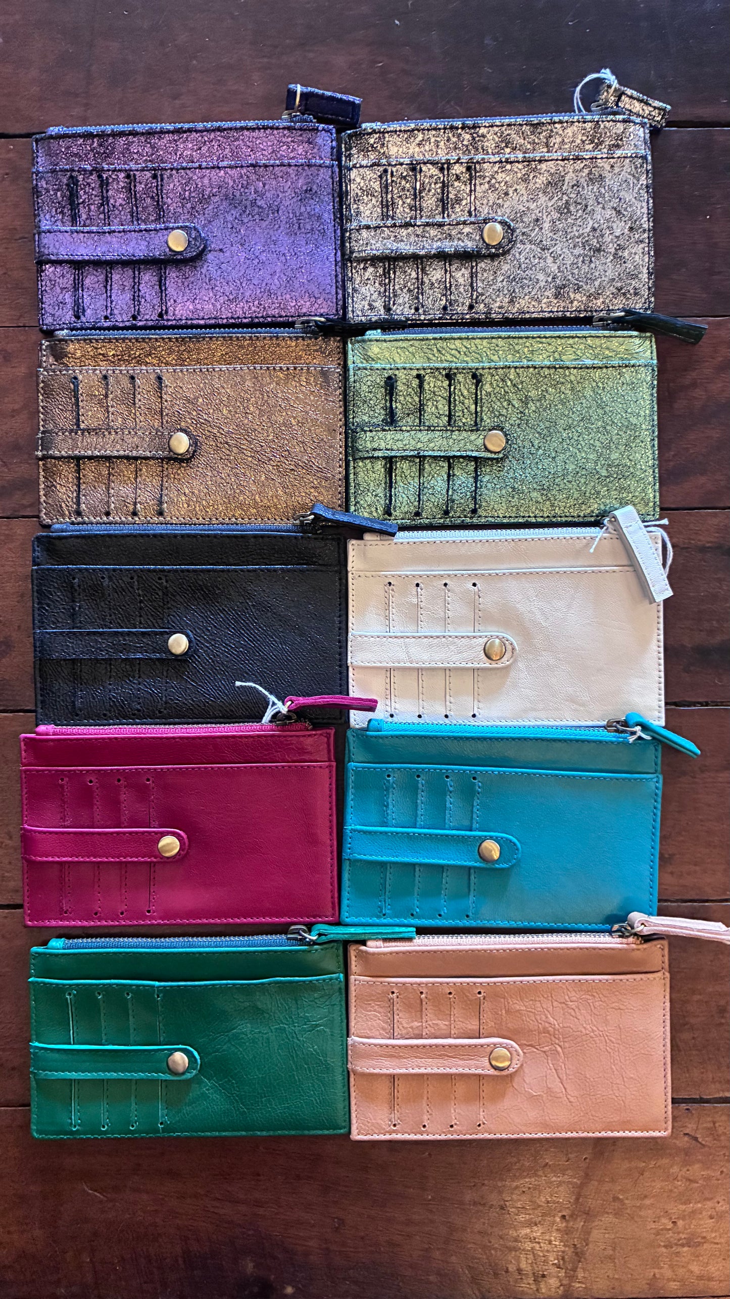 Poi Leather Card Wallet - Multi