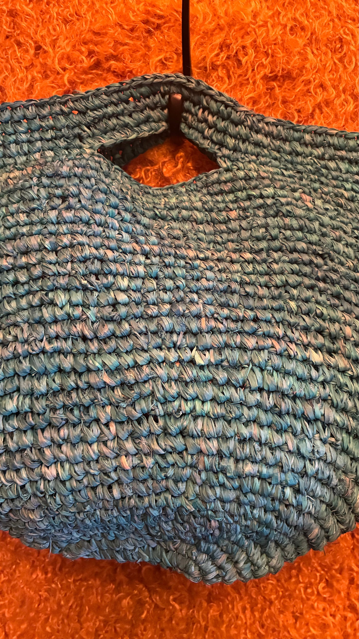 Penang Raffia Bag - Tuquoise Blue