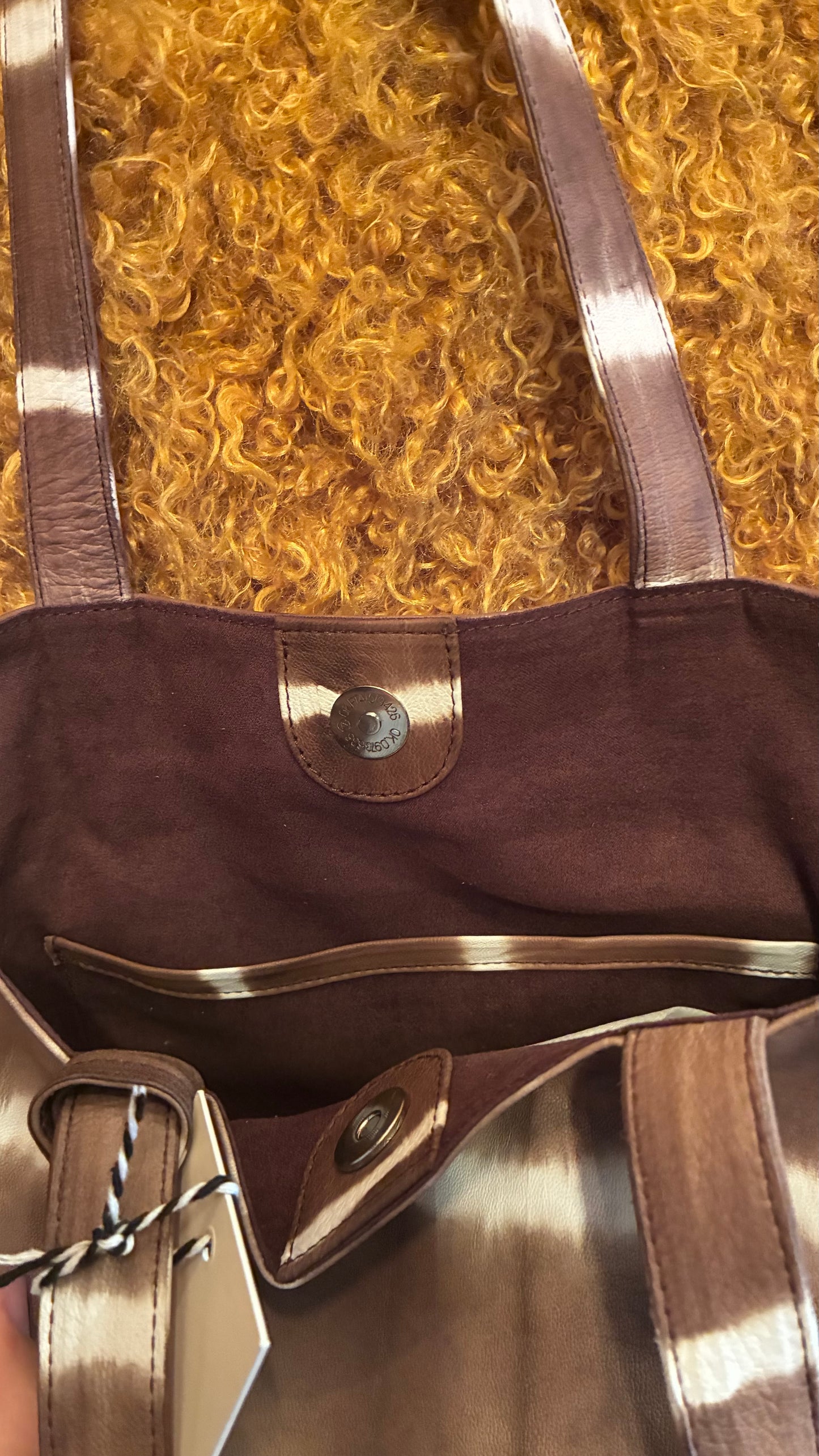 Jenny Tote Bag - Cocoa Tye Dye Leather