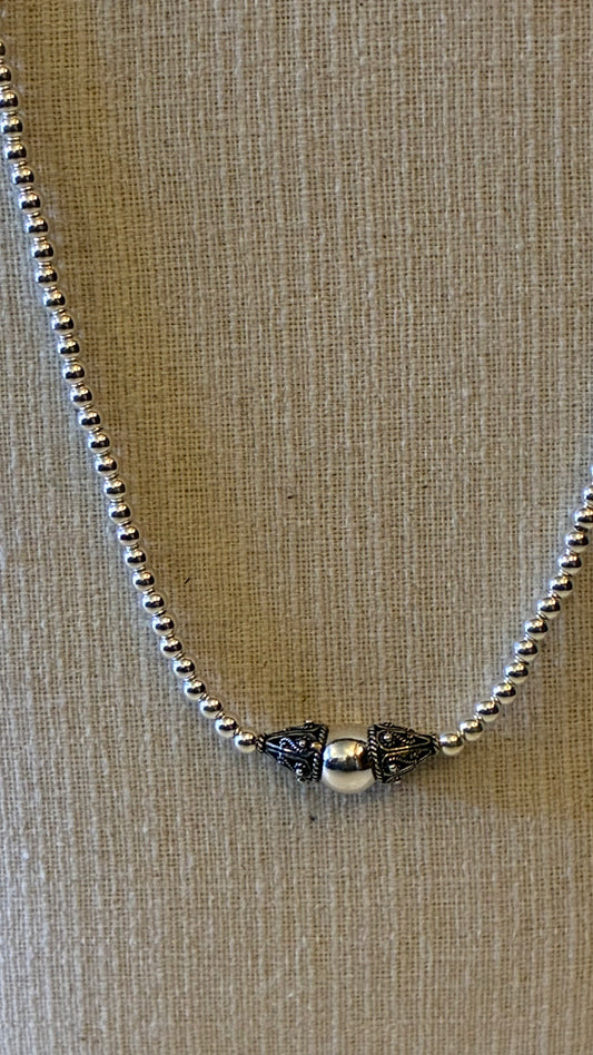 Time Pendant Necklace - Silver