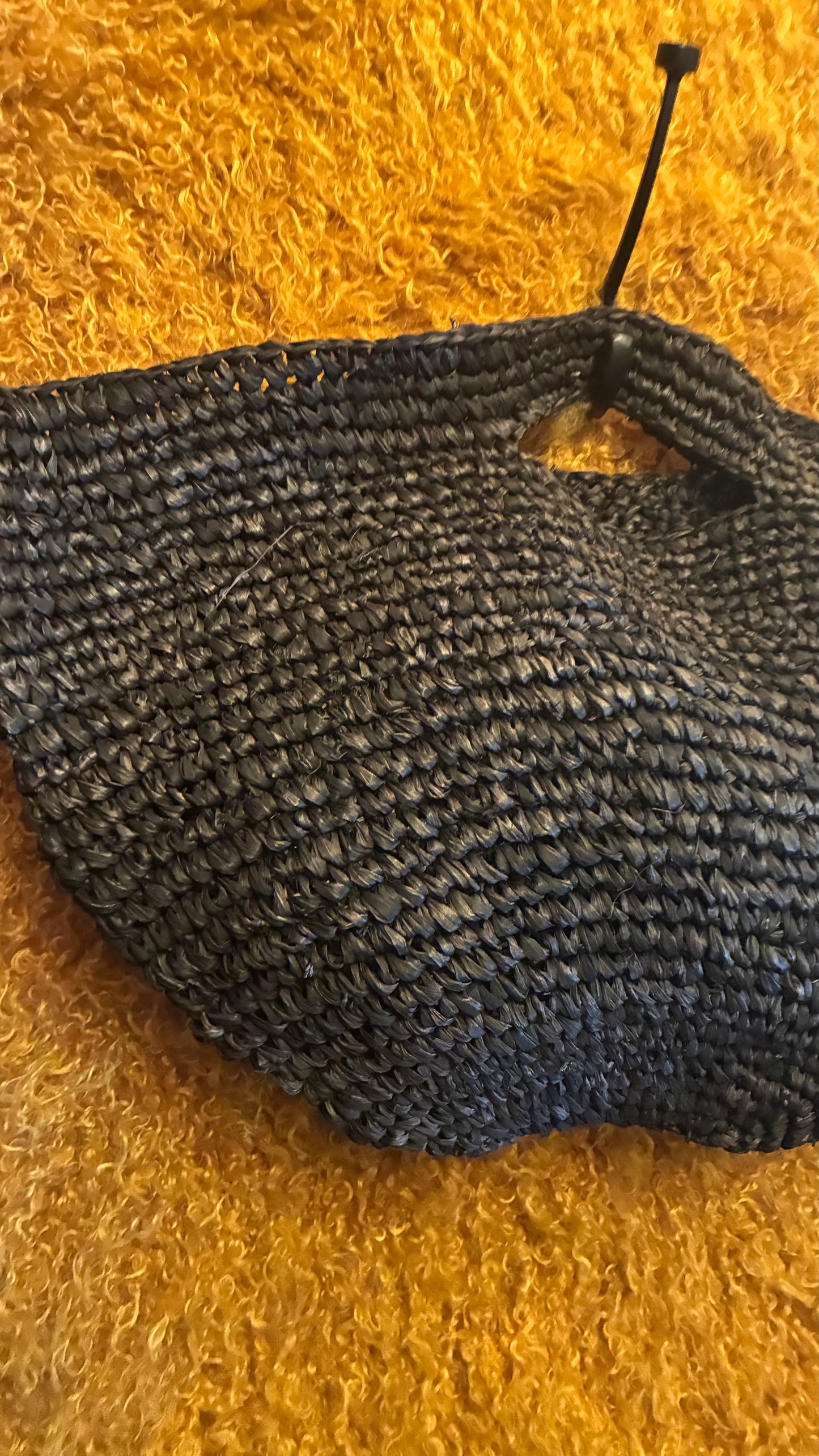 Penang Raffia Bag - Black