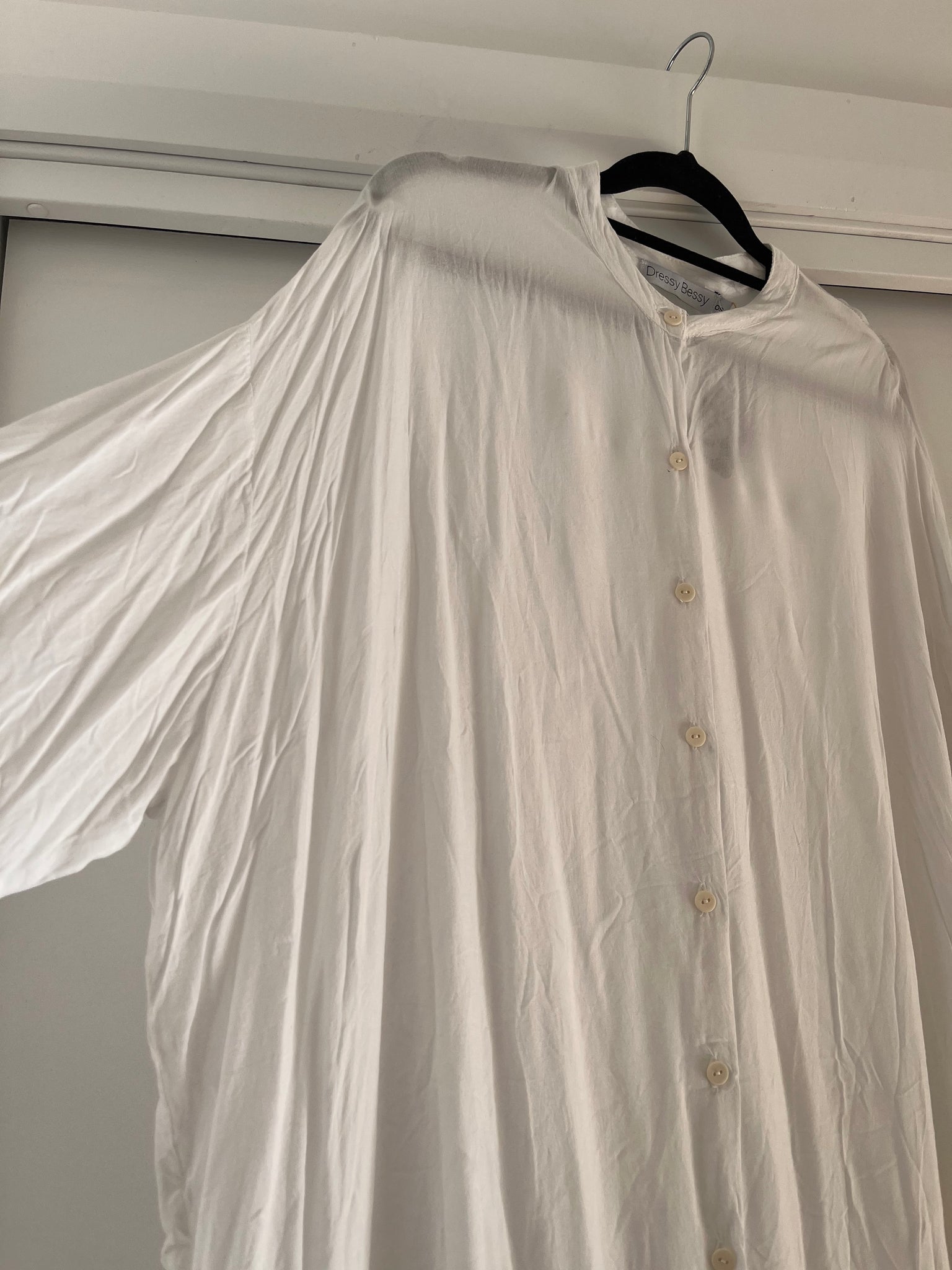 Vintage Angie Shirt Dress White - Onesize