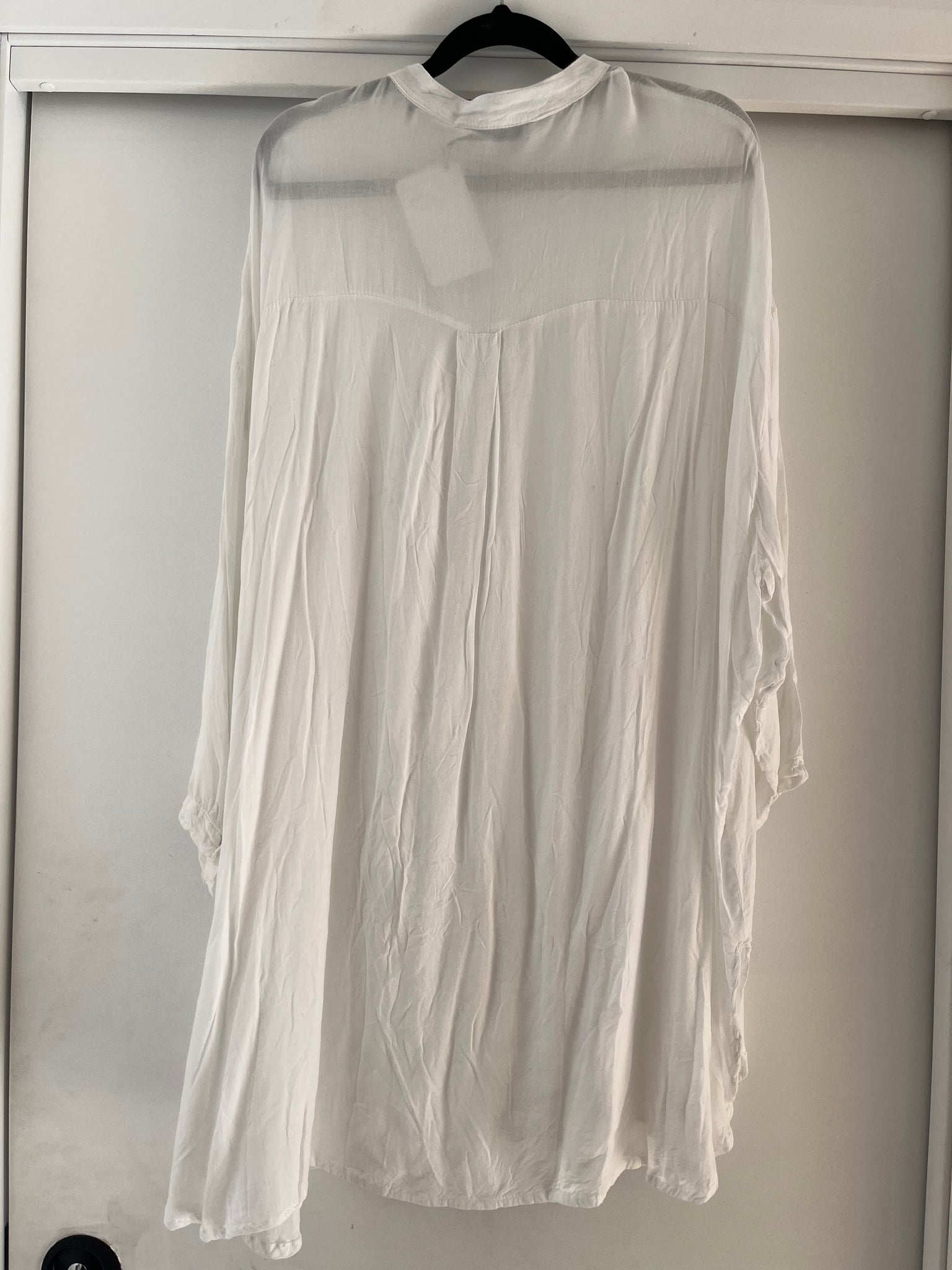 Vintage Angie Shirt Dress White - Onesize