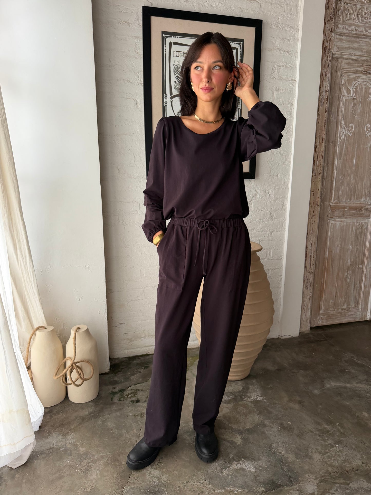 Nala Pants - Eggplant