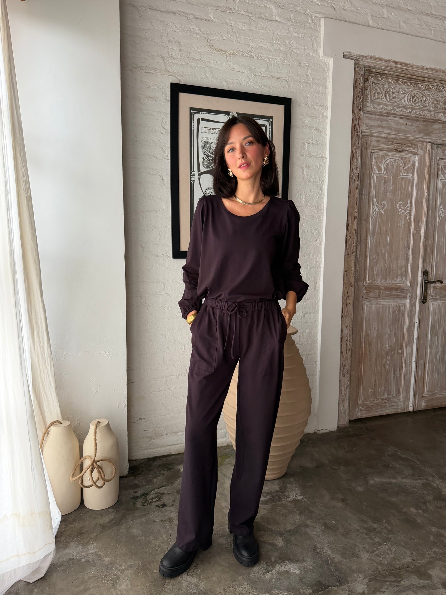 Nala Pants - Eggplant