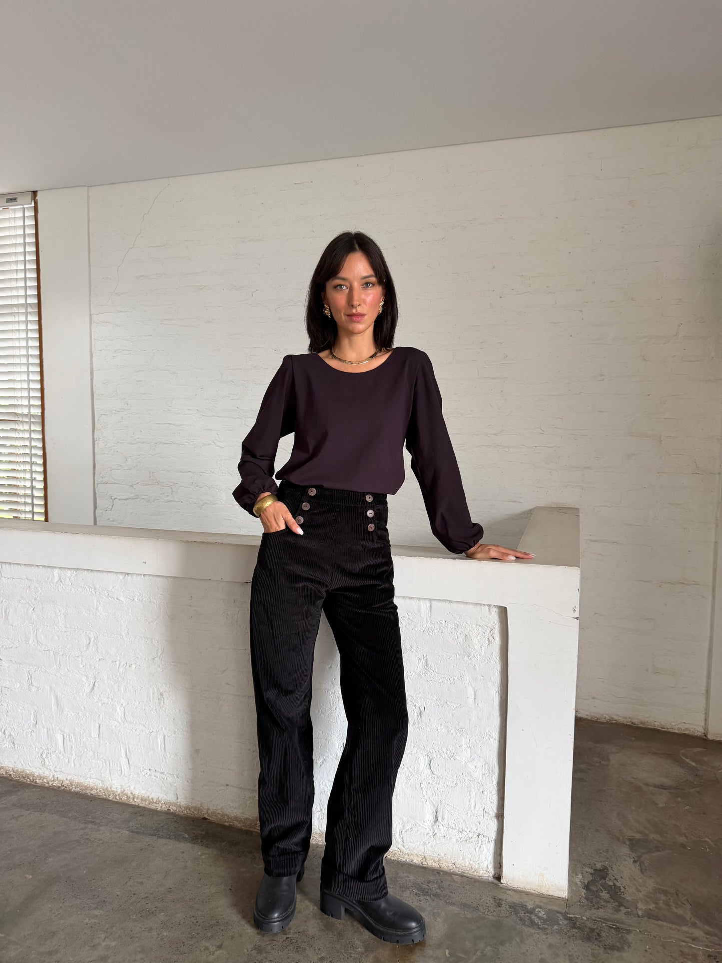 Donovan Corduroy Pants - Black