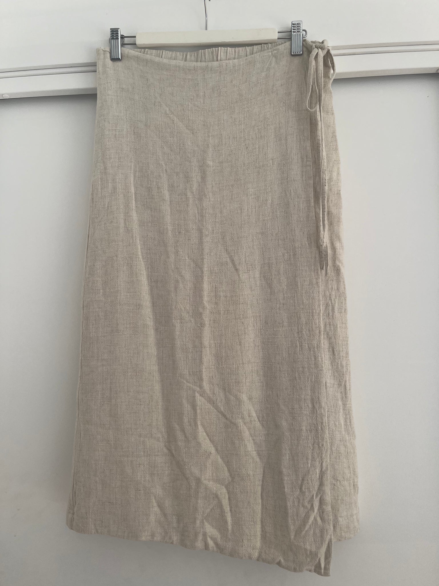 Vintage Mirabelle Linen Skirt - Medium