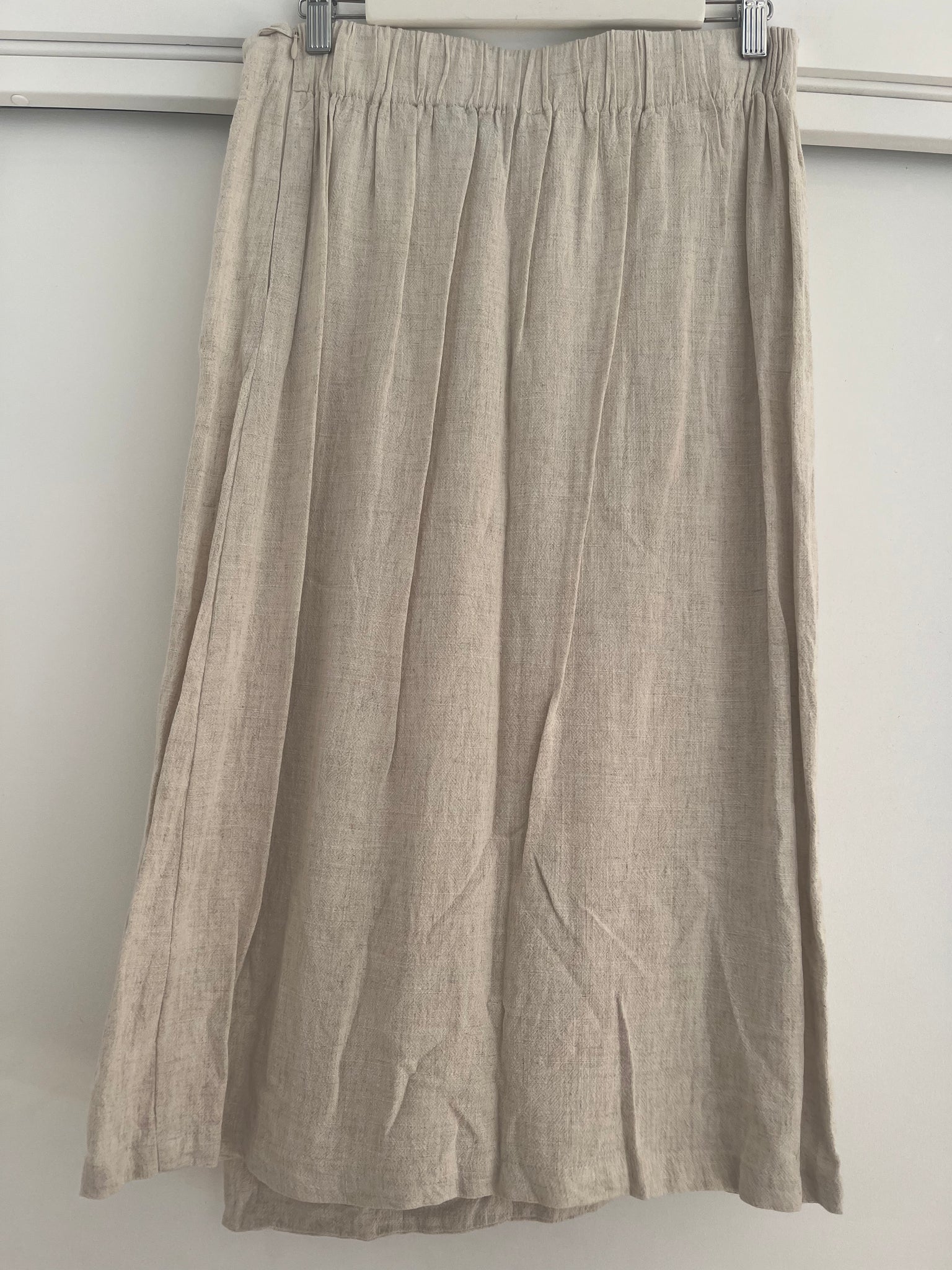 Vintage Mirabelle Linen Skirt - Medium