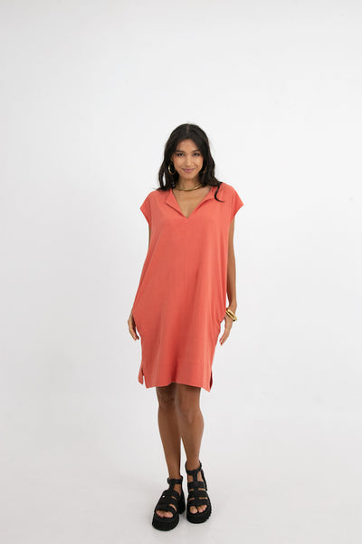 Aria Dress - Sunset Orange