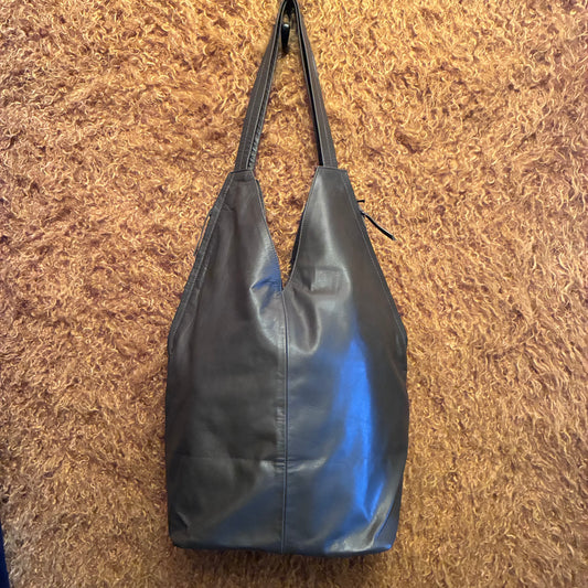 Kyoto Leather Tote Bag - Olive