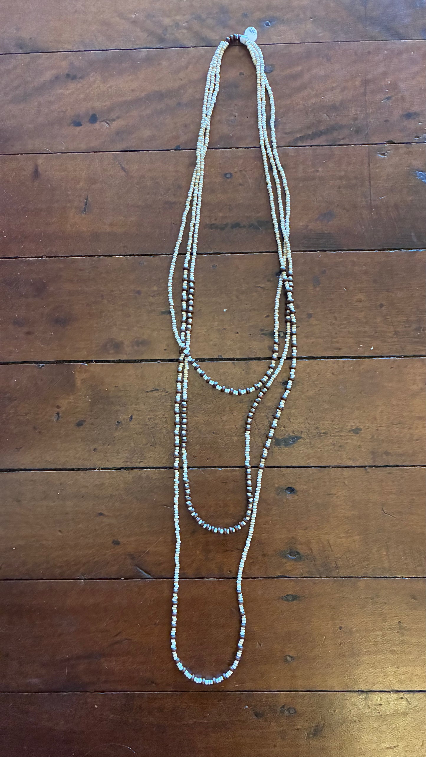 3 Strand Beaded Necklace - Multi Colours