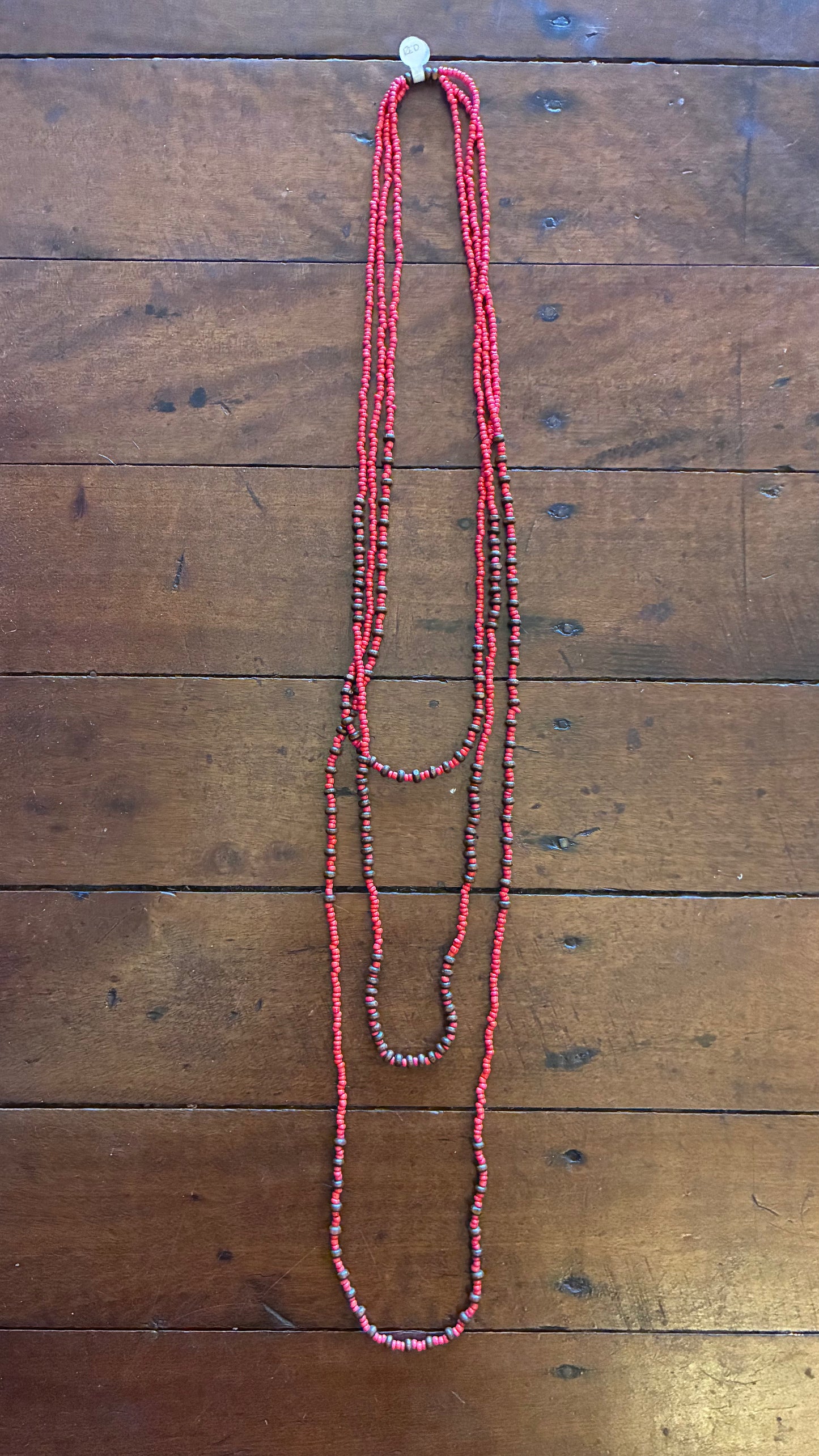 3 Strand Beaded Necklace - Multi Colours