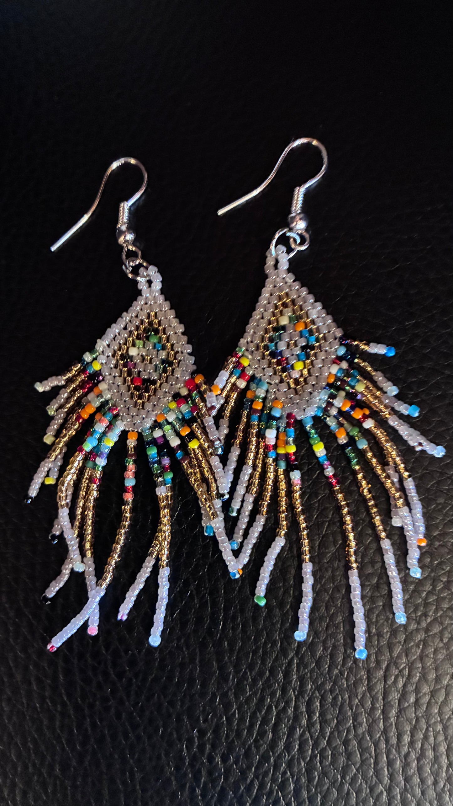 Diamond Beaded Earrings - Multi
