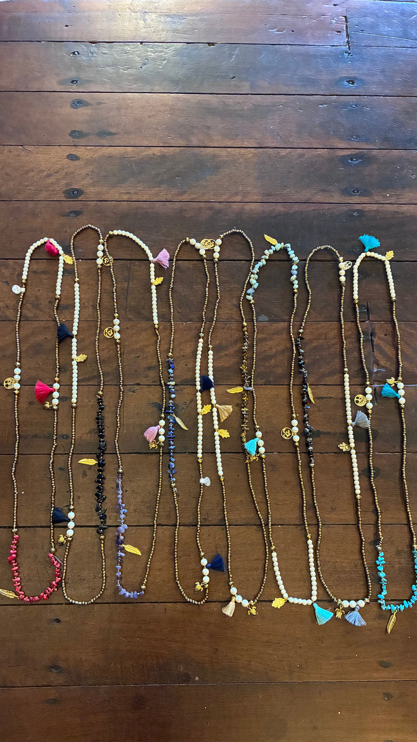 Papaya Bracelet / Necklace Beads - Multi Precious Stones - Colours