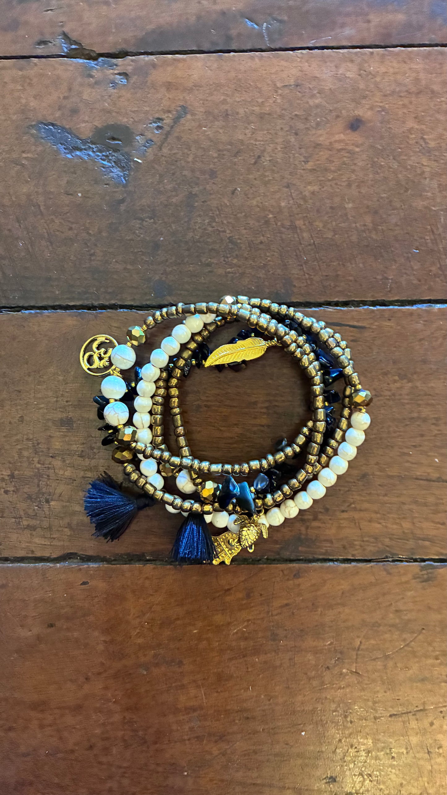 Papaya Bracelet / Necklace Beads - Multi Precious Stones - Colours