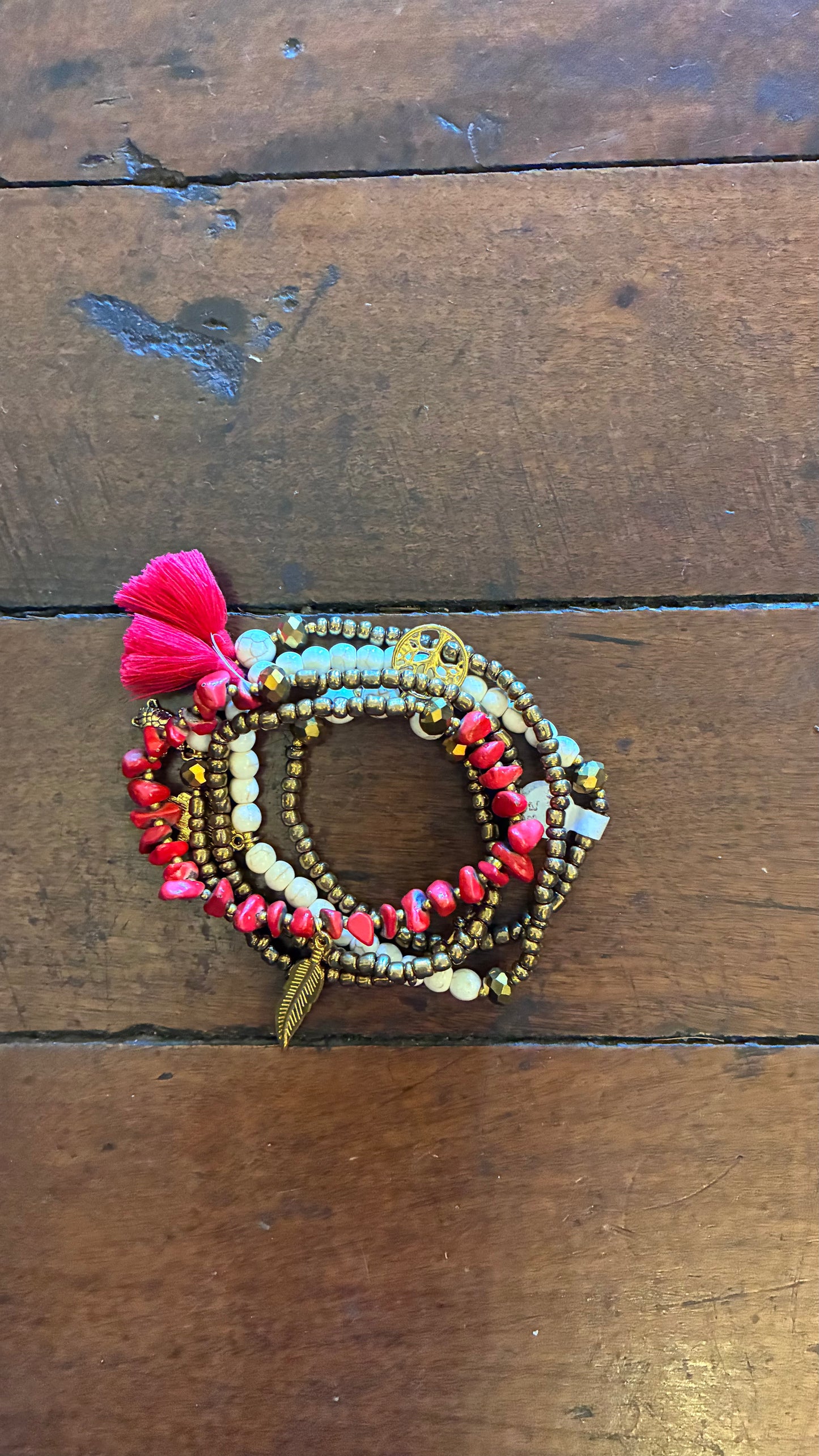 Papaya Bracelet / Necklace Beads - Multi Precious Stones - Colours