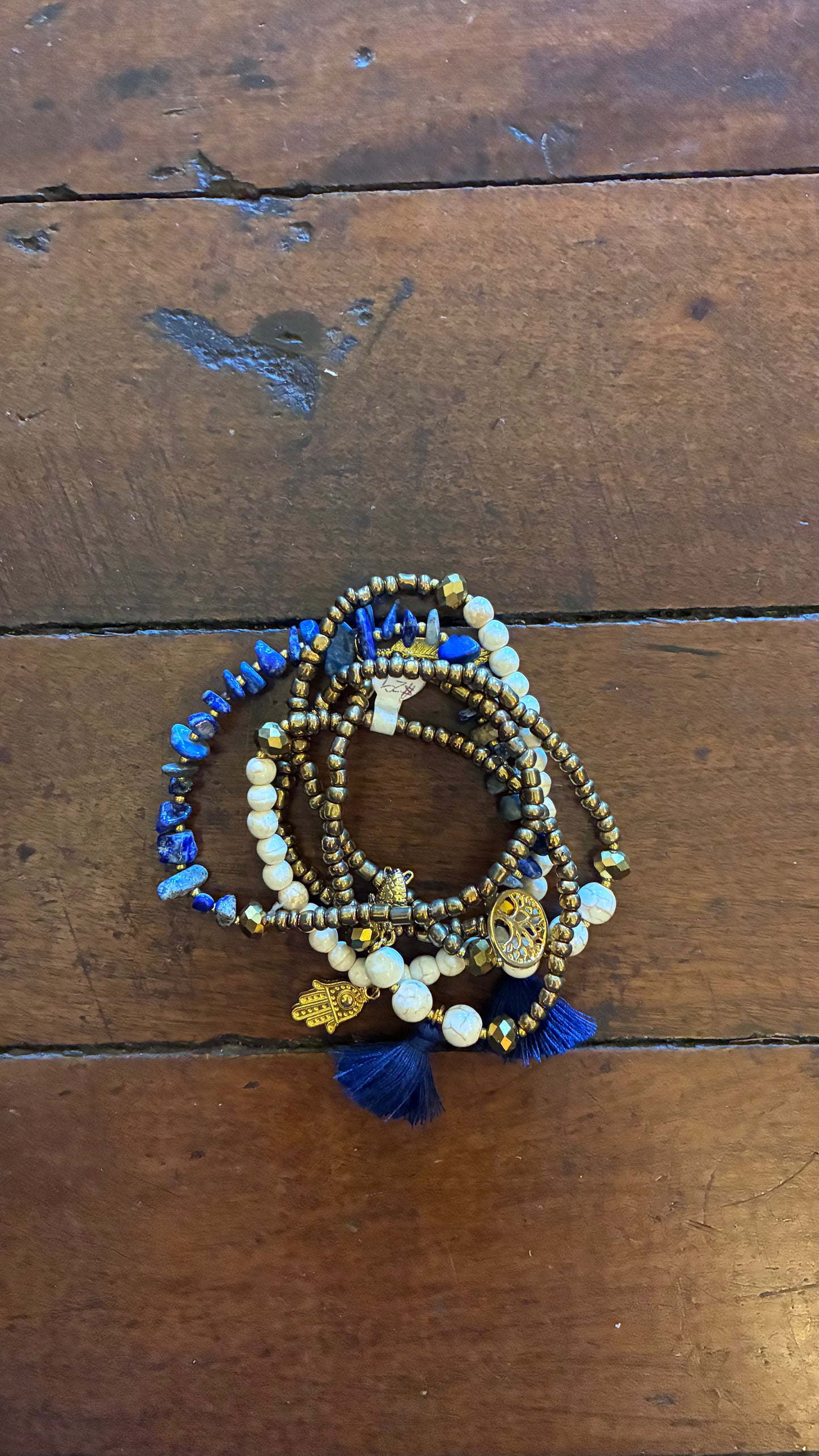 Papaya Bracelet / Necklace Beads - Multi Precious Stones - Colours