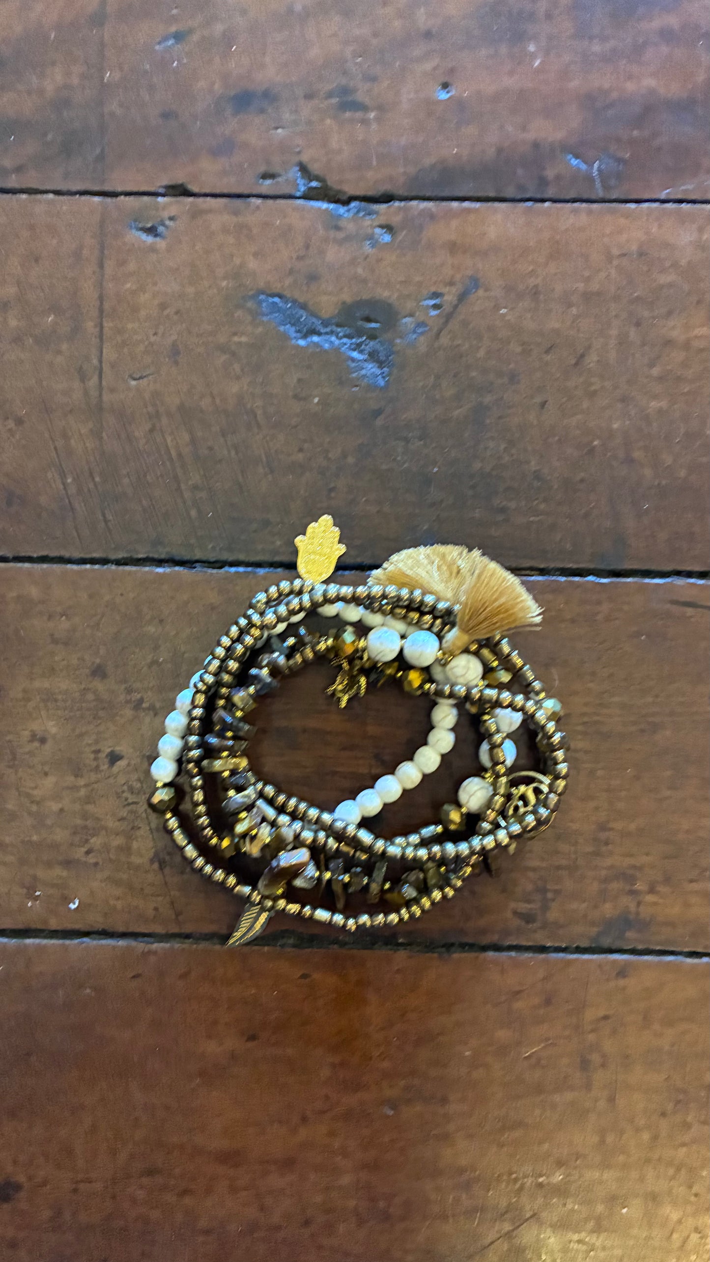 Papaya Bracelet / Necklace Beads - Multi Precious Stones - Colours