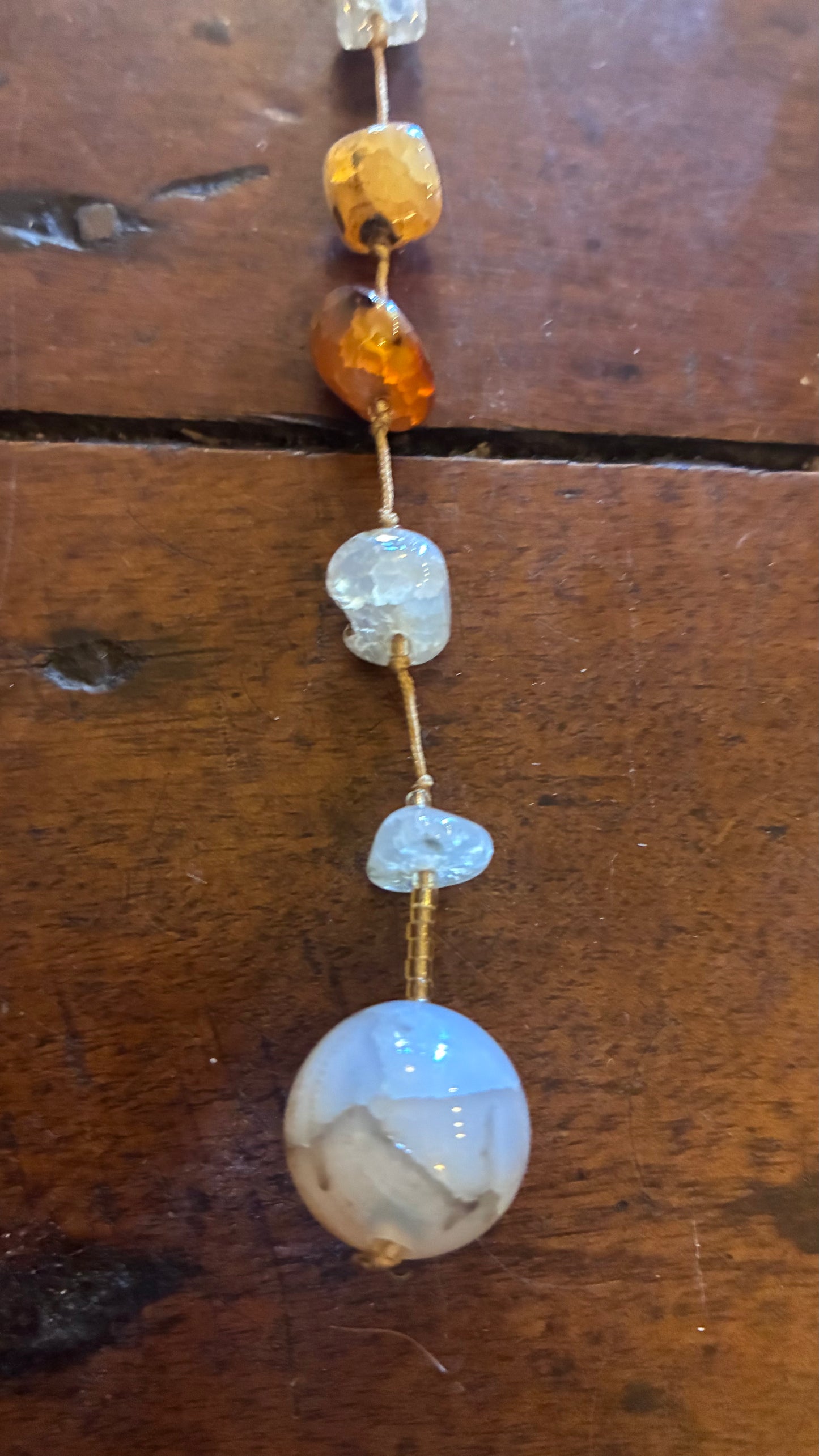 Shakell Precious Stones Lariat / Necklace - Mixed Gemstones
