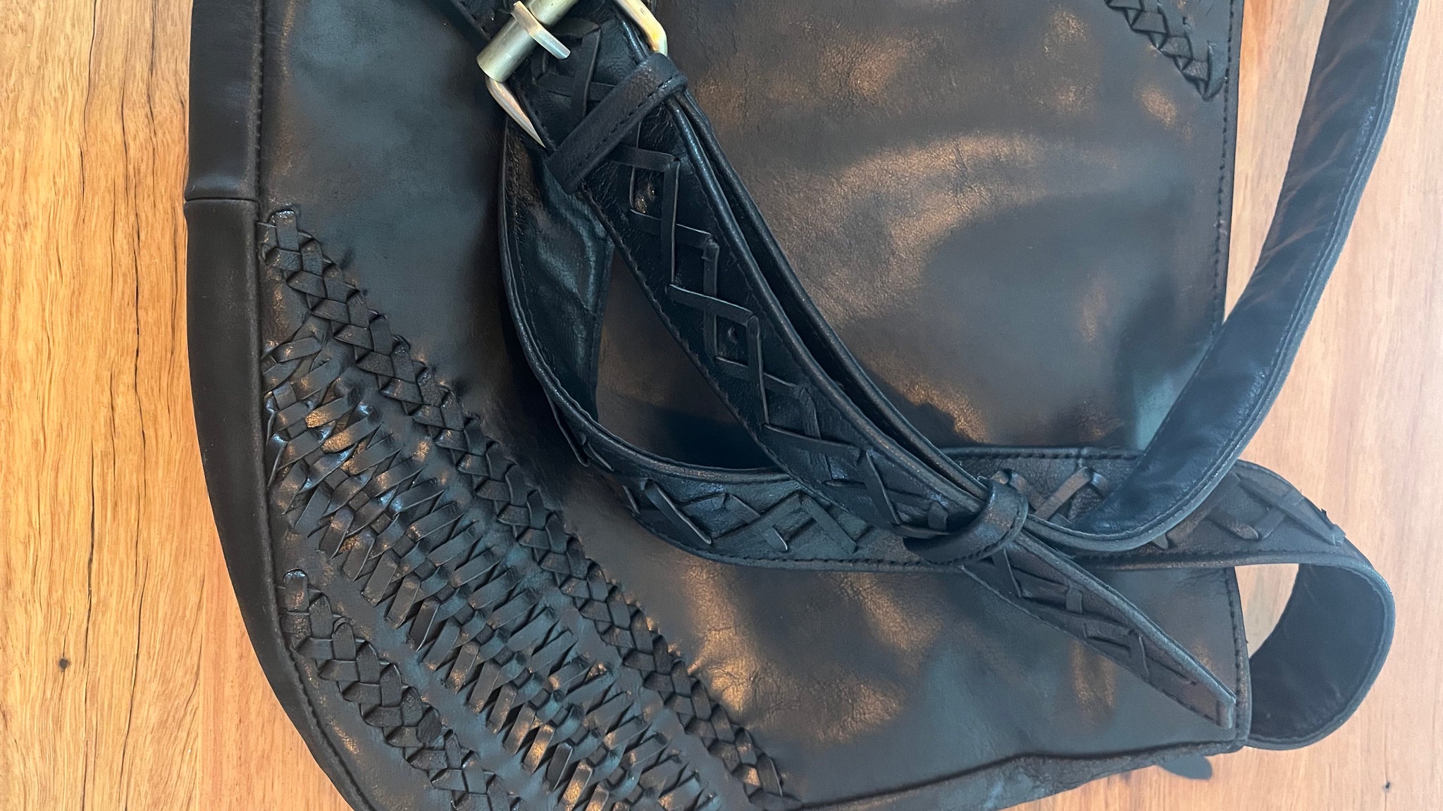 Tasha Leather Bag - Black