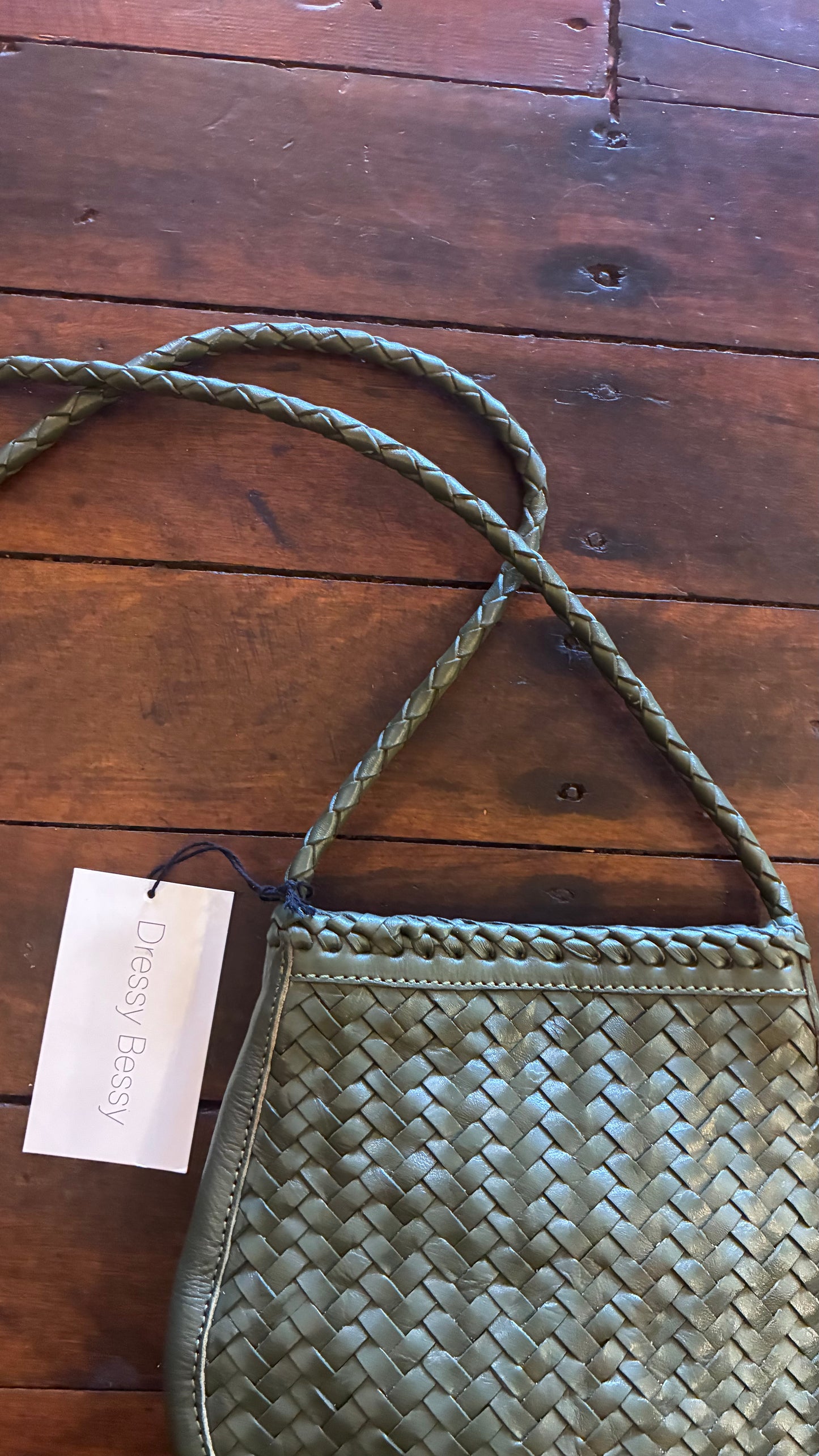 Olla Weave Bag - Olive