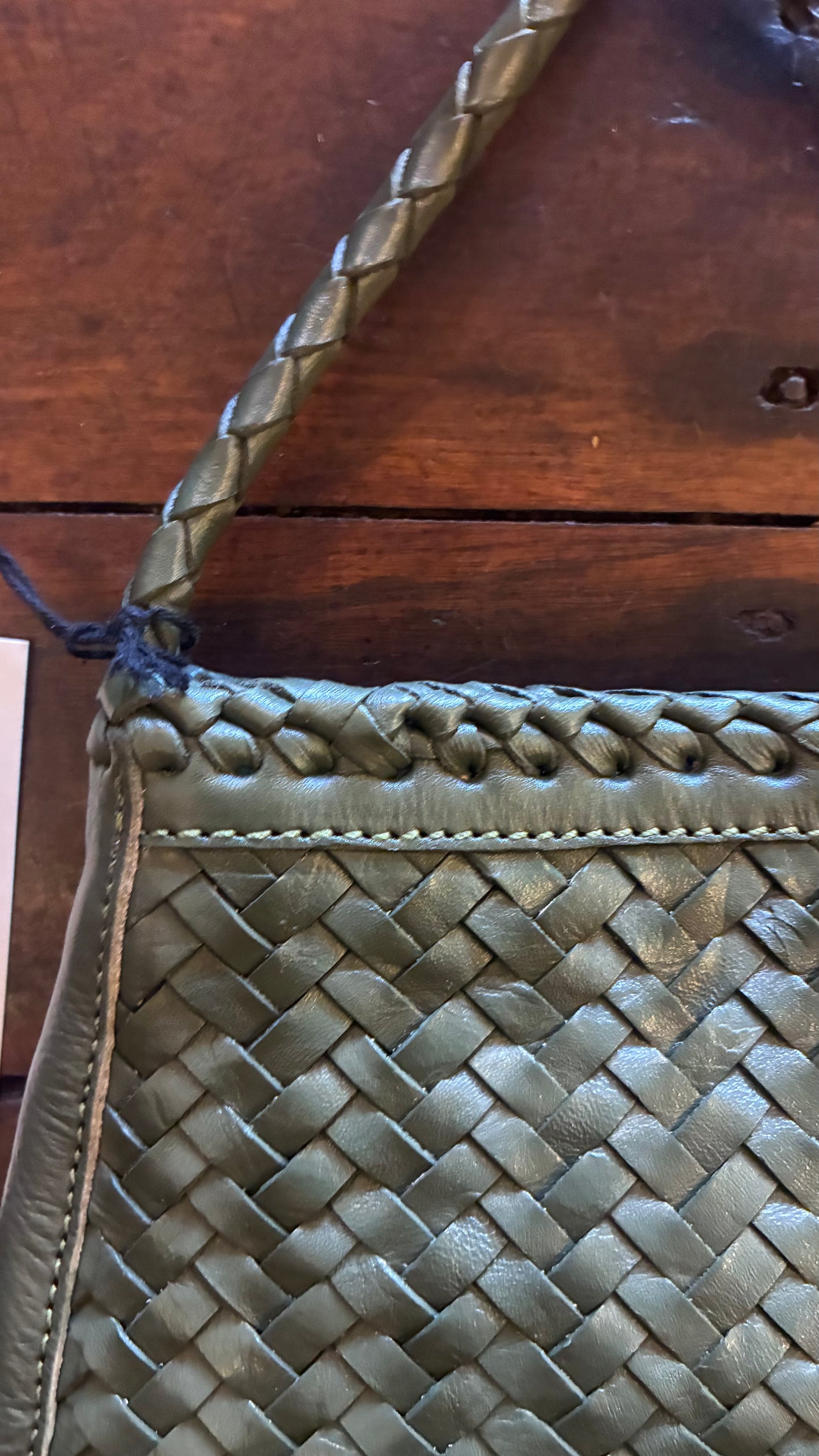 Olla Weave Bag - Olive