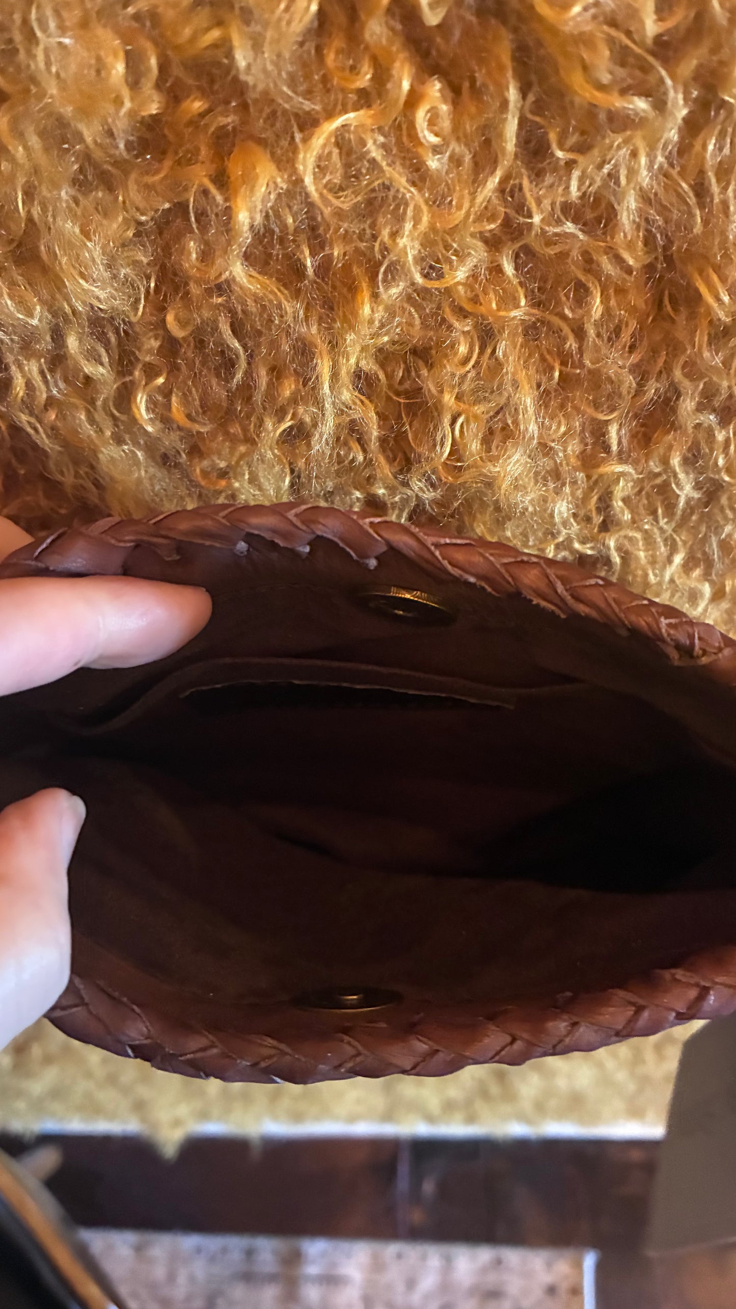 Olla Weave Bag - Camel