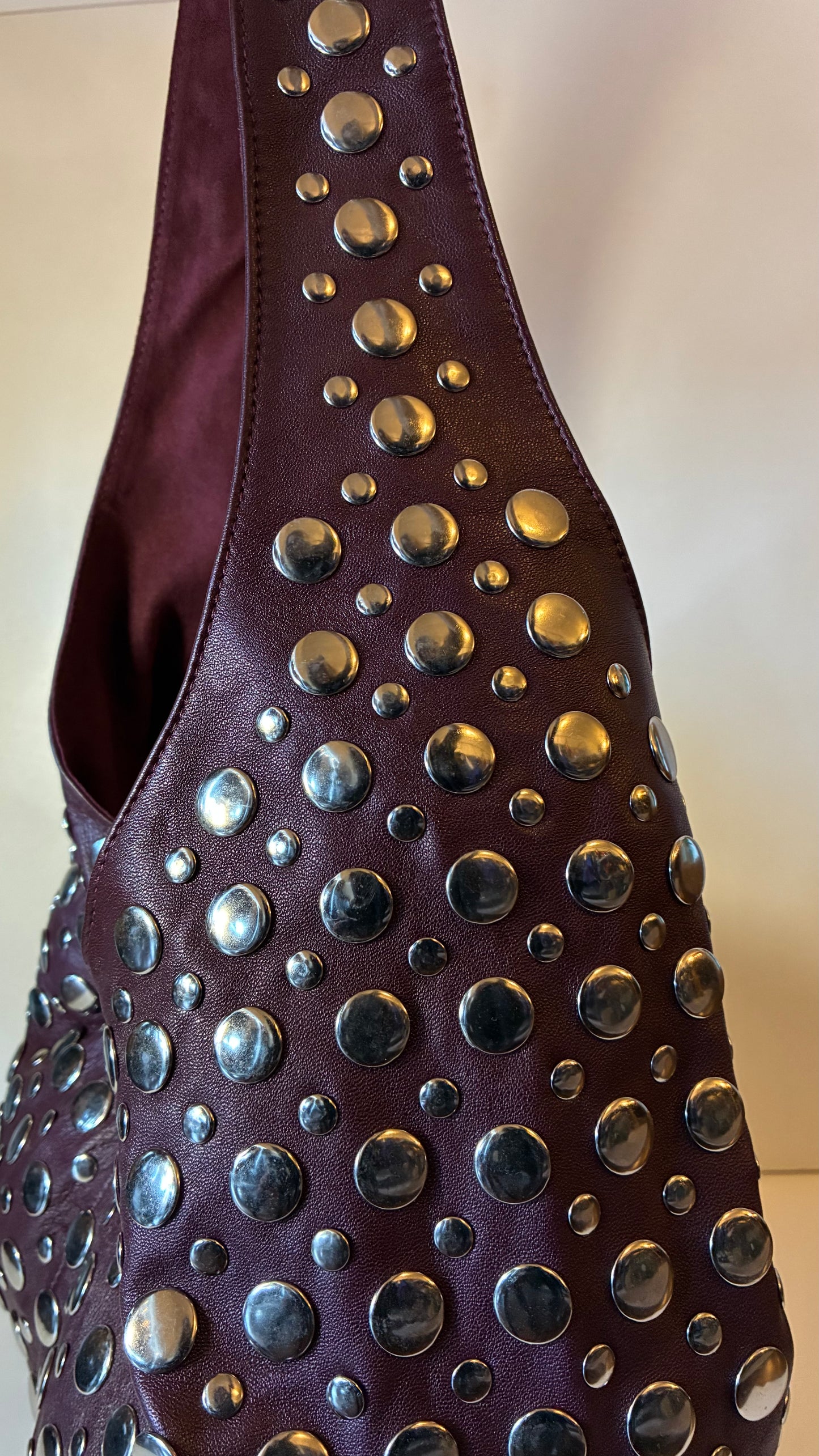 Wendy Studded Bag - Maroon