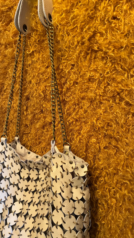 Cindy Bag - Cream Leather