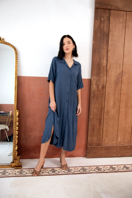Luka Maxi Dress - Indigo