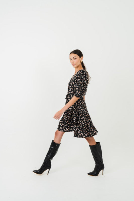 Katana Dress - Flowers of Apricot