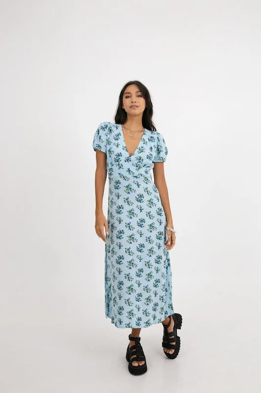 Julia Dress - Blue Danube Floral