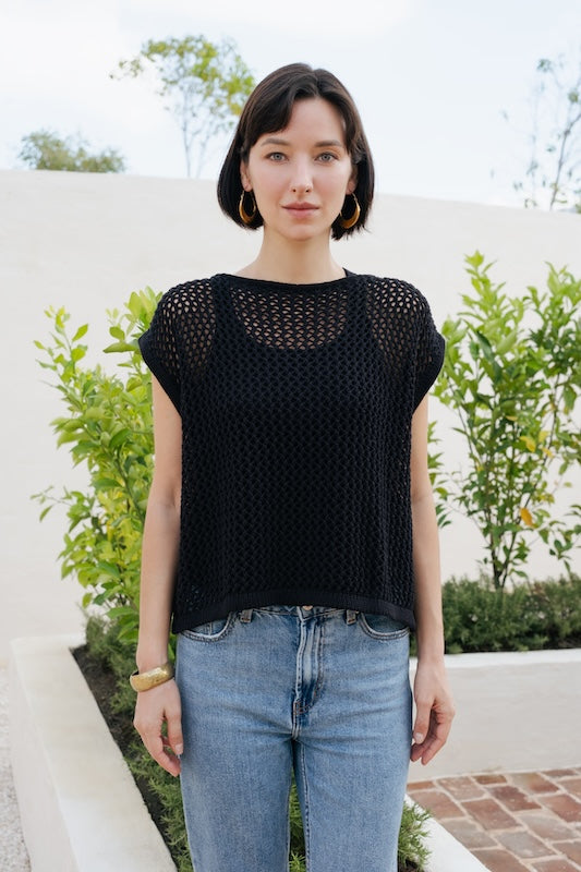 Cheska Knit Vest - Black