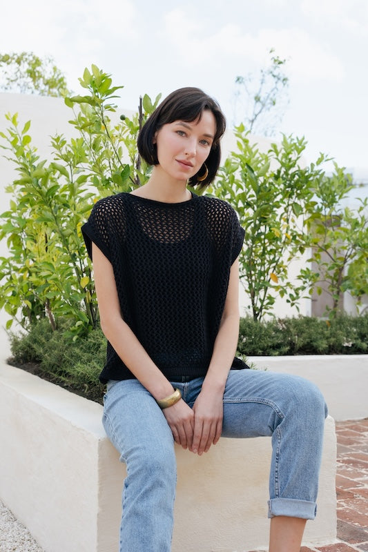 Cheska Knit Vest - Black