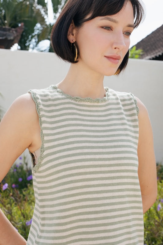 Fred Knit - Beige & Sage