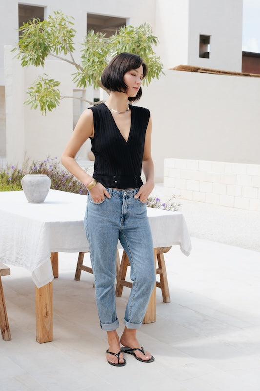 Frank Knit Top - Black