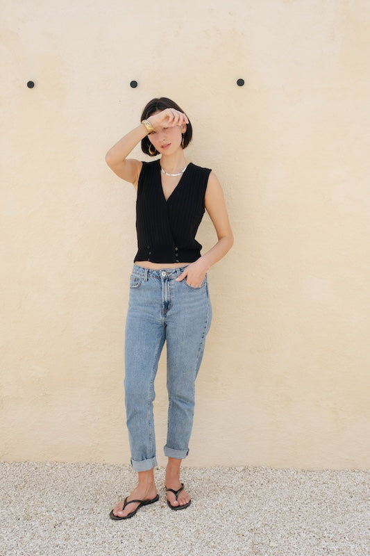 Frank Knit Top - Black
