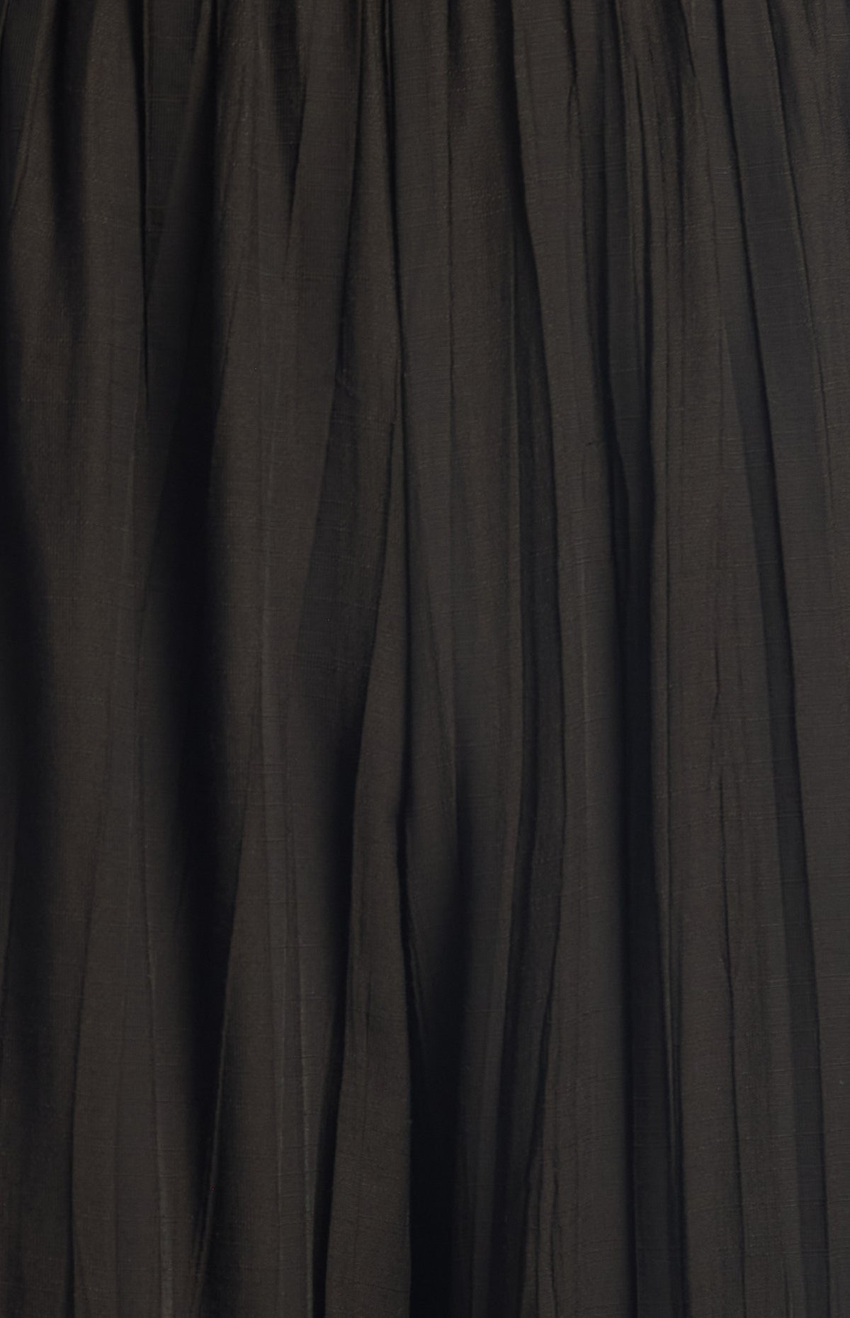 Textured Balloon Hem Pants with Side Tie Detail - Black